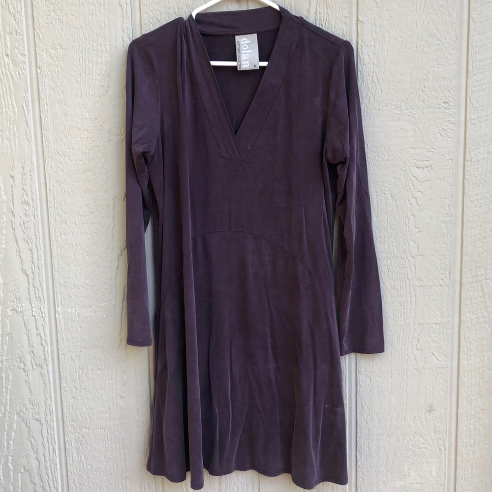 Extremely soft, long sleeve, purple dress